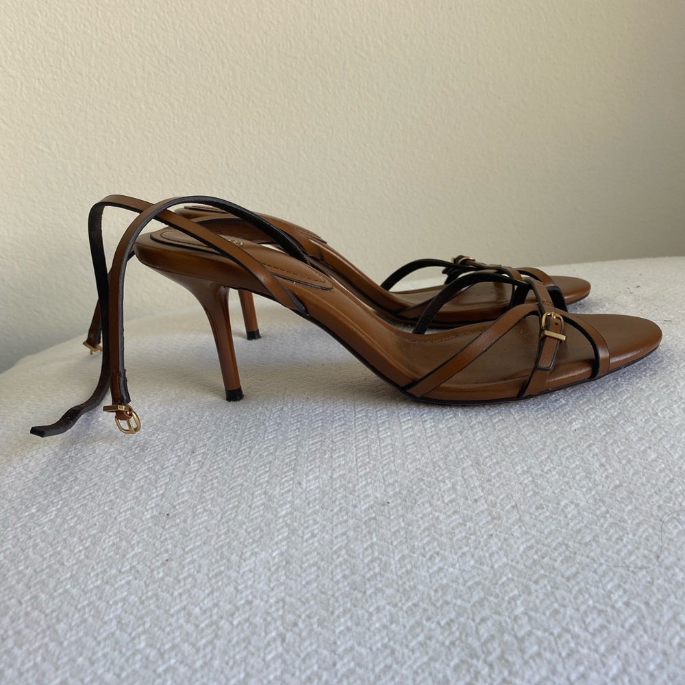 Zara Brown Strappy Sandals - Picture 2 of 4